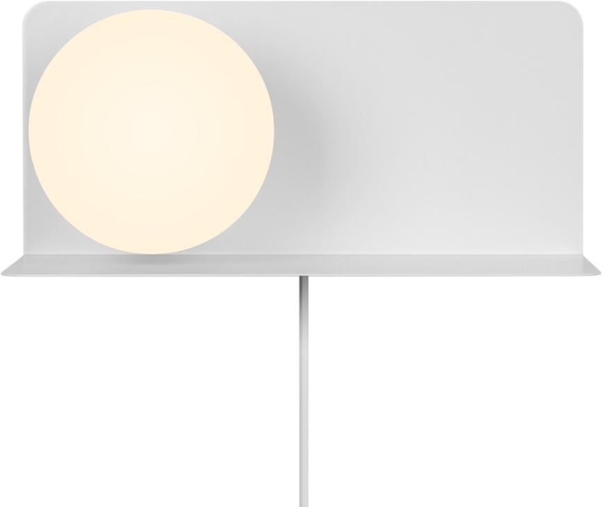 Nordlux - Aplique con estante LILIBETH 1xE14/25W/230V blanco