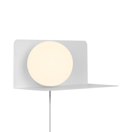Nordlux - Aplique con estante LILIBETH 1xE14/25W/230V blanco