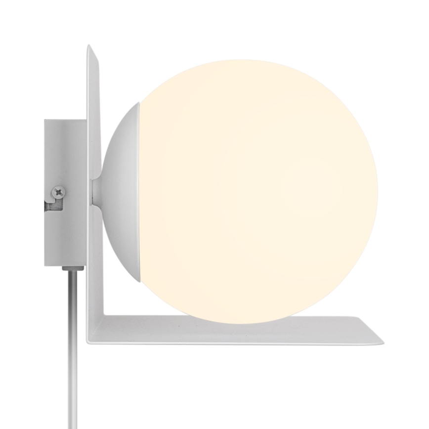 Nordlux - Aplique con estante LILIBETH 1xE14/25W/230V blanco