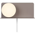 Nordlux - Aplique con estante LILIBETH 1xE14/25W/230V marrón
