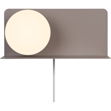 Nordlux - Aplique con estante LILIBETH 1xE14/25W/230V marrón