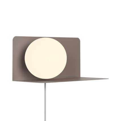 Nordlux - Aplique con estante LILIBETH 1xE14/25W/230V marrón