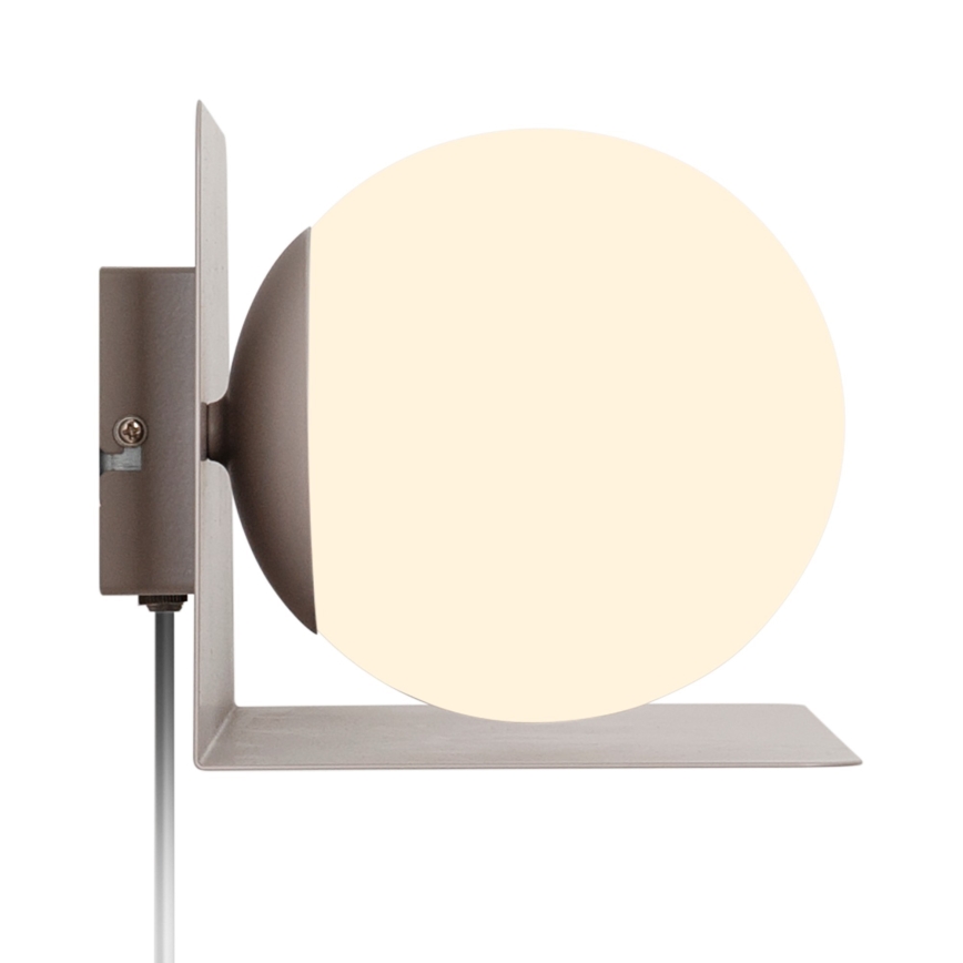 Nordlux - Aplique con estante LILIBETH 1xE14/25W/230V marrón
