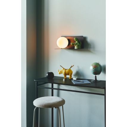 Nordlux - Aplique con estante LILIBETH 1xE14/25W/230V negro
