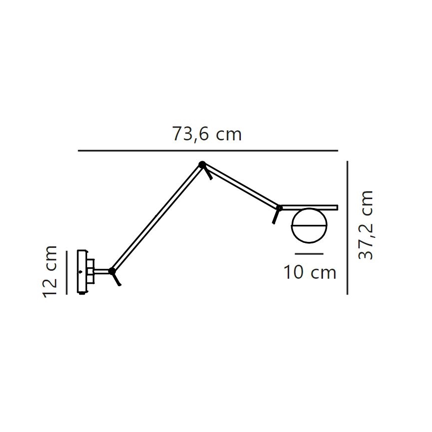 Nordlux - Aplique CONTINA 1xG9/5W/230V latón