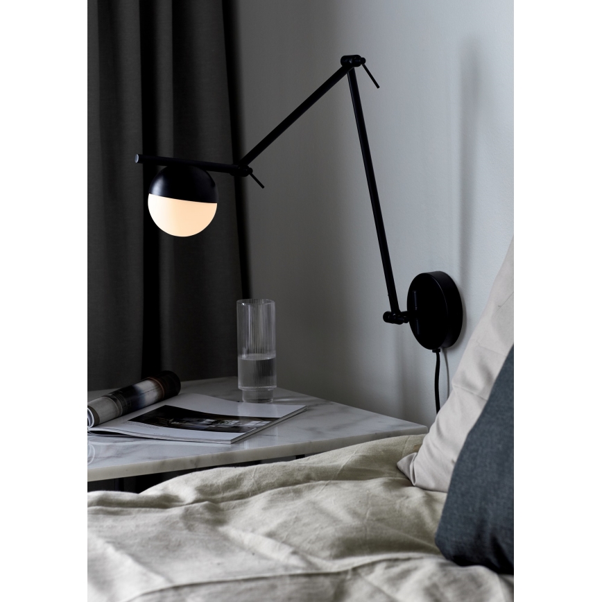 Nordlux - Aplique CONTINA 1xG9/5W/230V negro