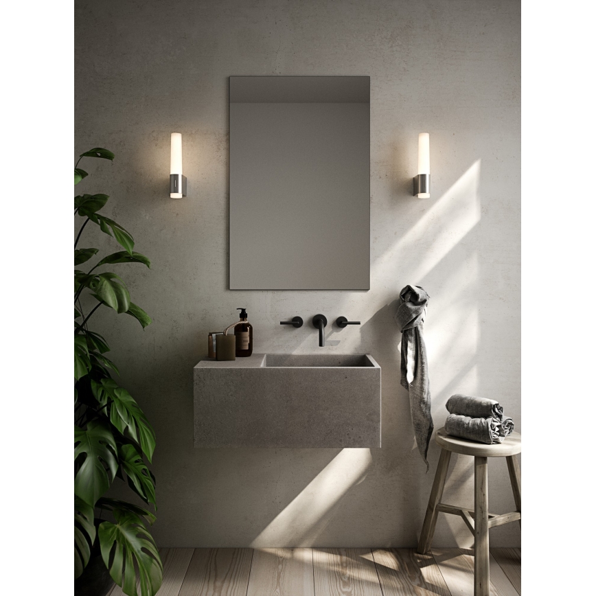 Nordlux - Aplique de baño LED regulable HELVA LED/6,8W/230V IP44 CRI 90 cromo brillante