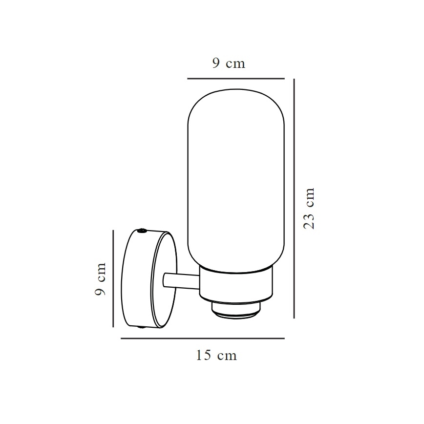 Nordlux - Aplique de baño TUTAN 1xE14/25W/230V IP44 latón