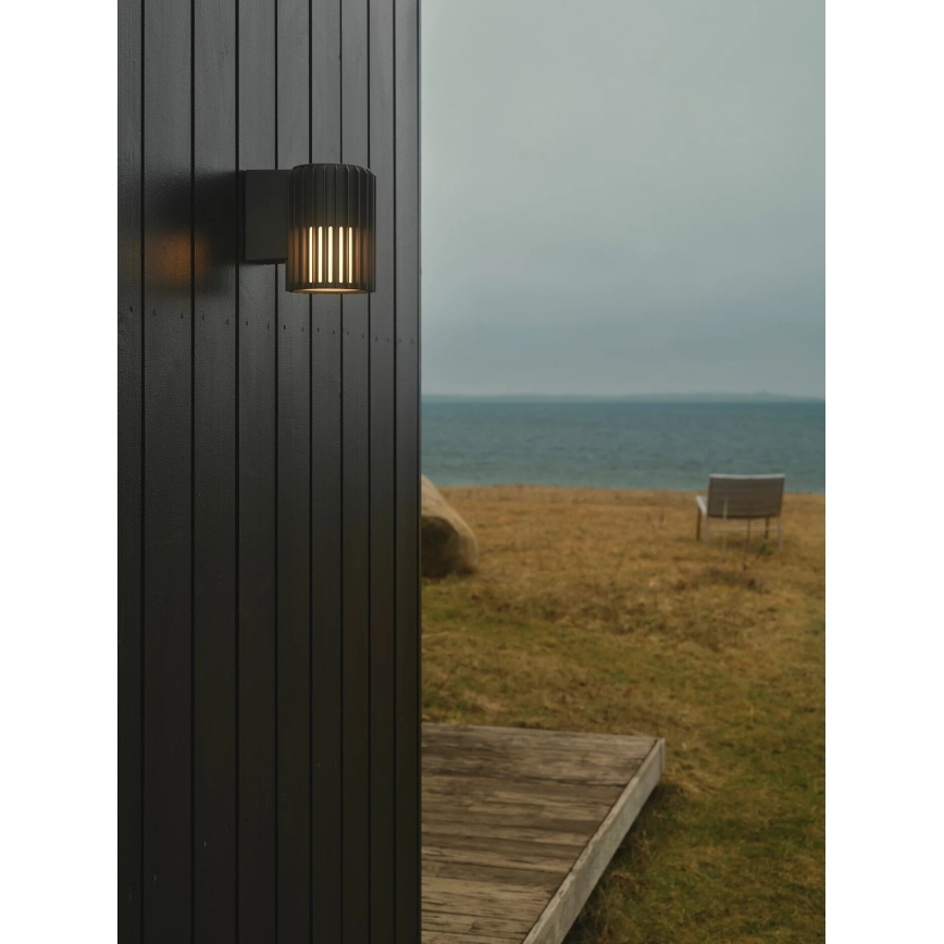 Nordlux - Aplique de exterior ALUDRA 1xE27/15W/230V antracita