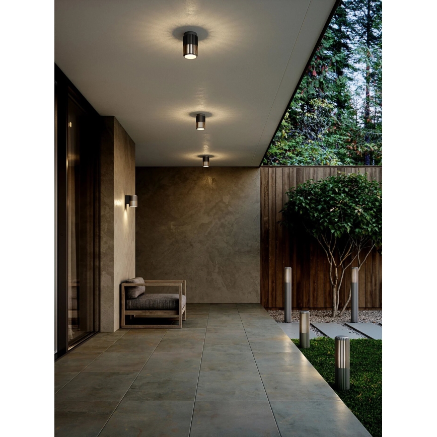 Nordlux - Aplique de exterior ALUDRA 1xE27/15W/230V antracita