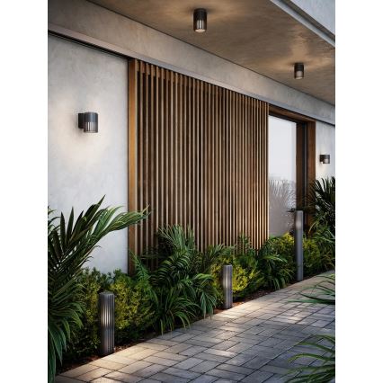 Nordlux - Aplique de exterior ALUDRA 1xE27/15W/230V antracita
