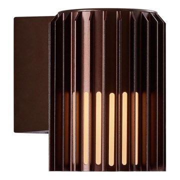 Nordlux - Aplique de exterior ALUDRA 1xE27/15W/230V marrón