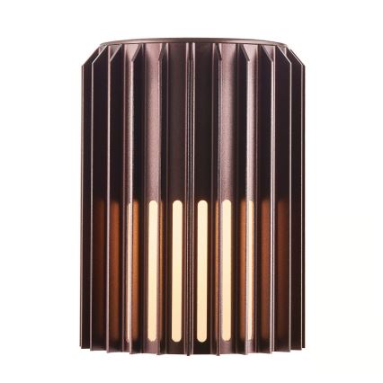 Nordlux - Aplique de exterior ALUDRA 1xE27/15W/230V marrón