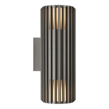 Nordlux - Aplique de exterior ALUDRA 2xE27/15W/230V IP54 antracita
