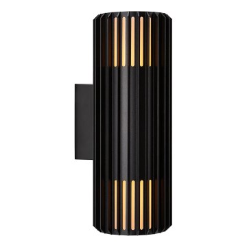 Nordlux - Aplique de exterior ALUDRA 2xE27/15W/230V IP54 negro