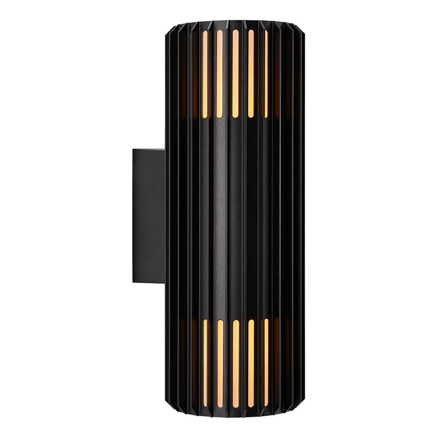 Nordlux - Aplique de exterior ALUDRA 2xE27/15W/230V IP54 negro