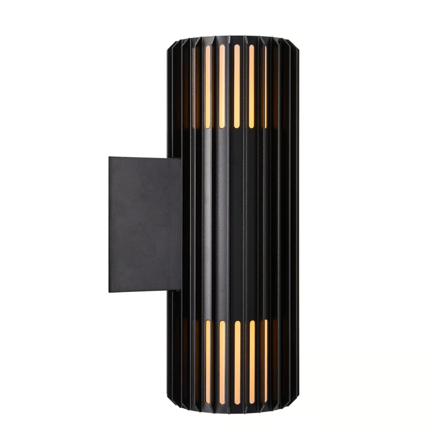 Nordlux - Aplique de exterior ALUDRA 2xE27/15W/230V IP54 negro