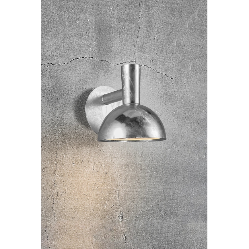 Nordlux - Aplique de exterior ARKI 1xE27/20W/230V IP54 plata