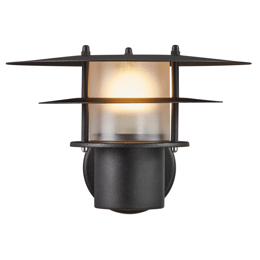 Nordlux - Aplique de exterior BASTIA 1xE14/12W/230V IP54 negro