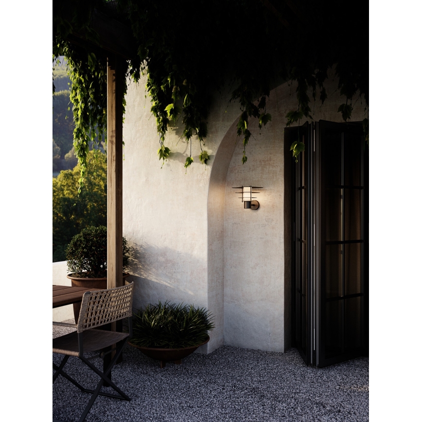 Nordlux - Aplique de exterior BASTIA 1xE27/20W/230V IP54 negro