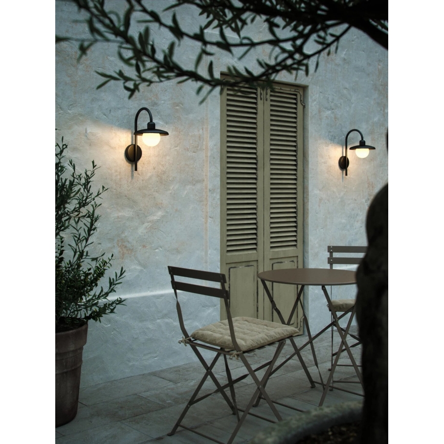 Nordlux - Aplique de exterior BERLO 1xE27/10W/230V IP44