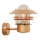 Nordlux - Aplique de exterior BLOKHUS 1xE27/60W/230V IP54 cobre