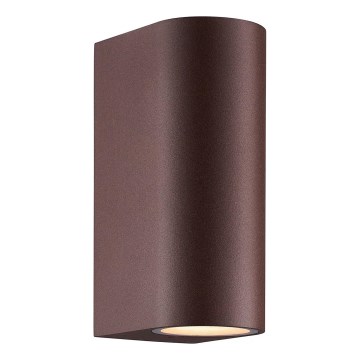 Nordlux - Aplique de exterior DION 2xGU10/25W/230V IP44 rezavá