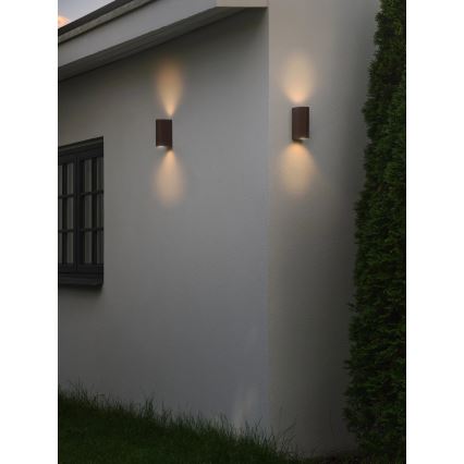 Nordlux - Aplique de exterior DION 2xGU10/25W/230V IP44 rezavá