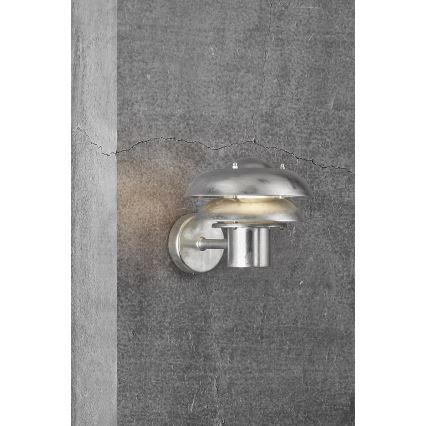 Nordlux - Aplique de exterior KURNOS 1xE14/12W/230V IP54 cromo mate