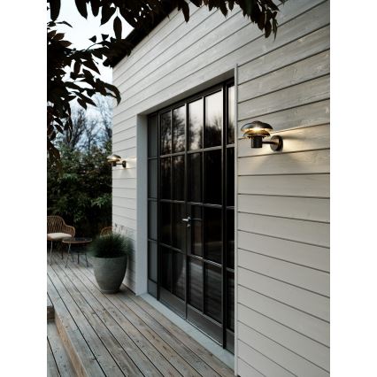 Nordlux - Aplique de exterior KURNOS 1xE14/12W/230V IP54 negro