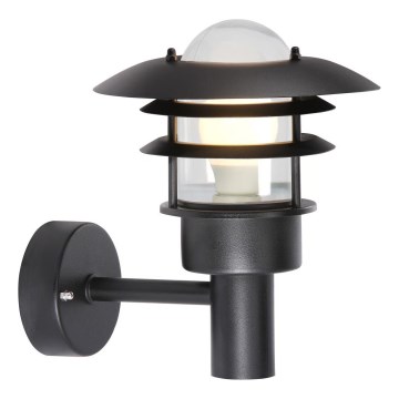 Nordlux - Aplique de exterior LONSTRUP 1xE27/60W/230V IP44 negro