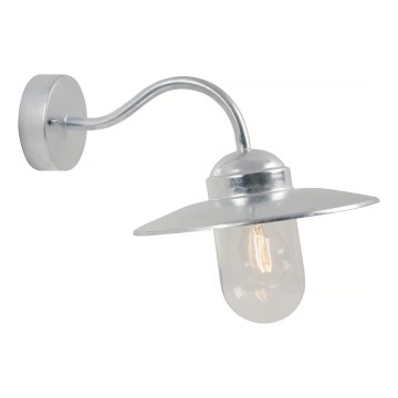 Nordlux - Aplique de exterior LUXEMBOURG 1xE27/60W/230V IP54 plata