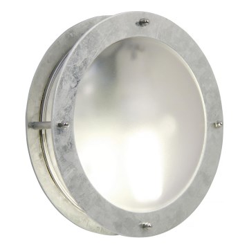 Nordlux - Aplique de exterior MALTA 1xE27/60W/230V plata