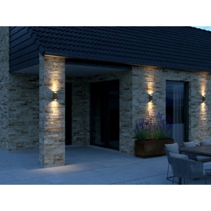 Nordlux - Aplique de exterior NIKO 2xGU10/35W/230V IP54
