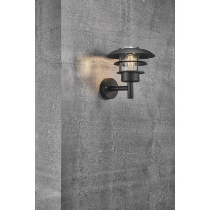 Nordlux - Aplique de exterior NOIR 1xE27/60W/230V IP44