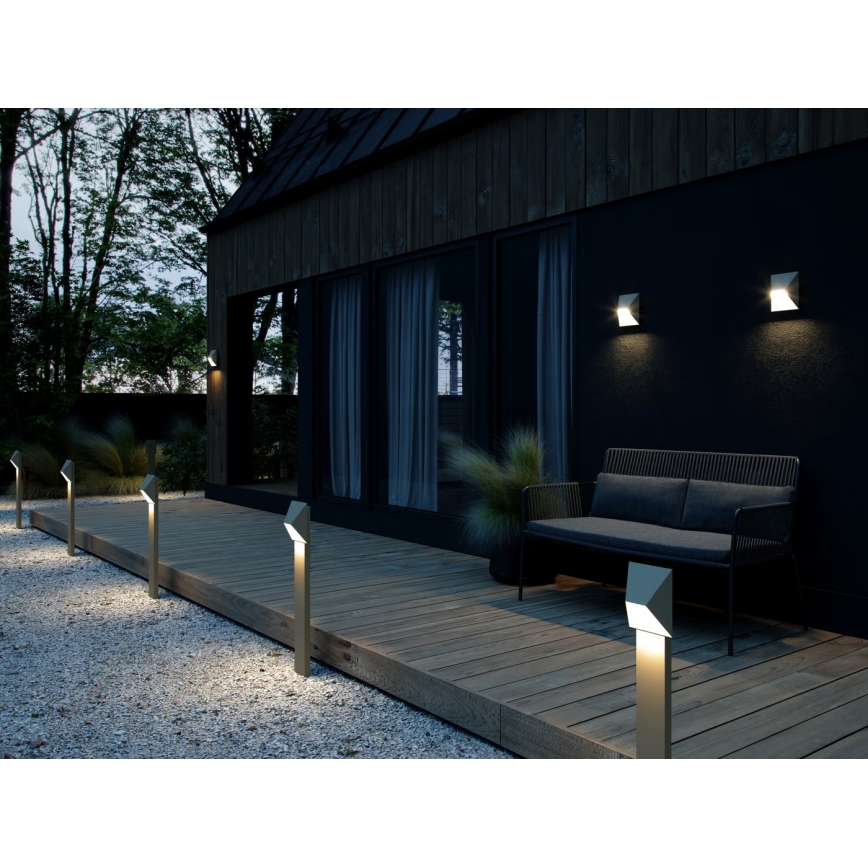 Nordlux - Aplique de exterior PONTIO 1xGU10/25W/230V color crema