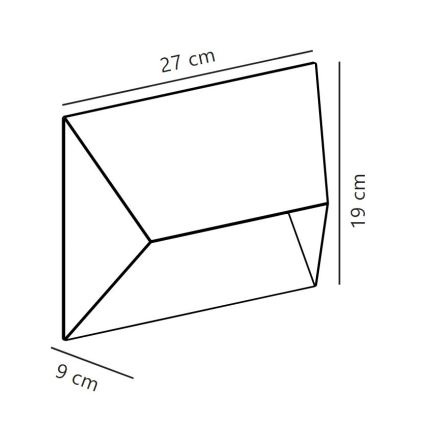 Nordlux - Aplique de exterior PONTIO 2xGU10/25W/230V IP54
