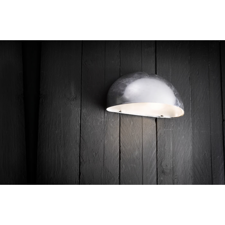 Nordlux - Aplique de exterior SCORPIUS 1xE14/40W/230V IP33 plata