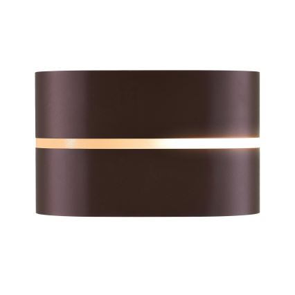 Nordlux - Aplique de exterior SIBELIS 1xE27/10W/230V IP44 marrón