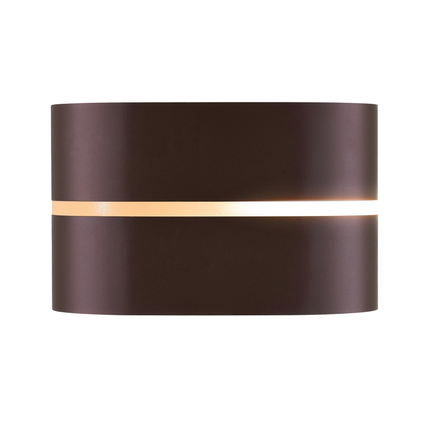 Nordlux - Aplique de exterior SIBELIS 1xE27/10W/230V IP44 marrón