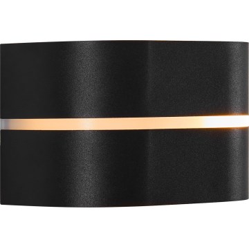 Nordlux - Aplique de exterior SIBELIS 1xE27/10W/230V IP44 negro
