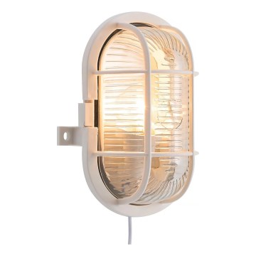 Nordlux - Aplique de exterior SKOTLAMPE 1xE27/60W/230V IP44 blanco