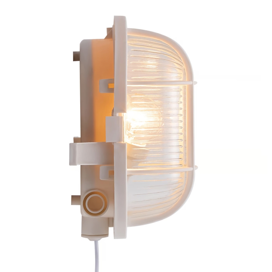 Nordlux - Aplique de exterior SKOTLAMPE 1xE27/60W/230V IP44 blanco