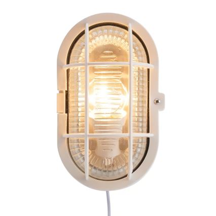 Nordlux - Aplique de exterior SKOTLAMPE 1xE27/60W/230V IP44 blanco