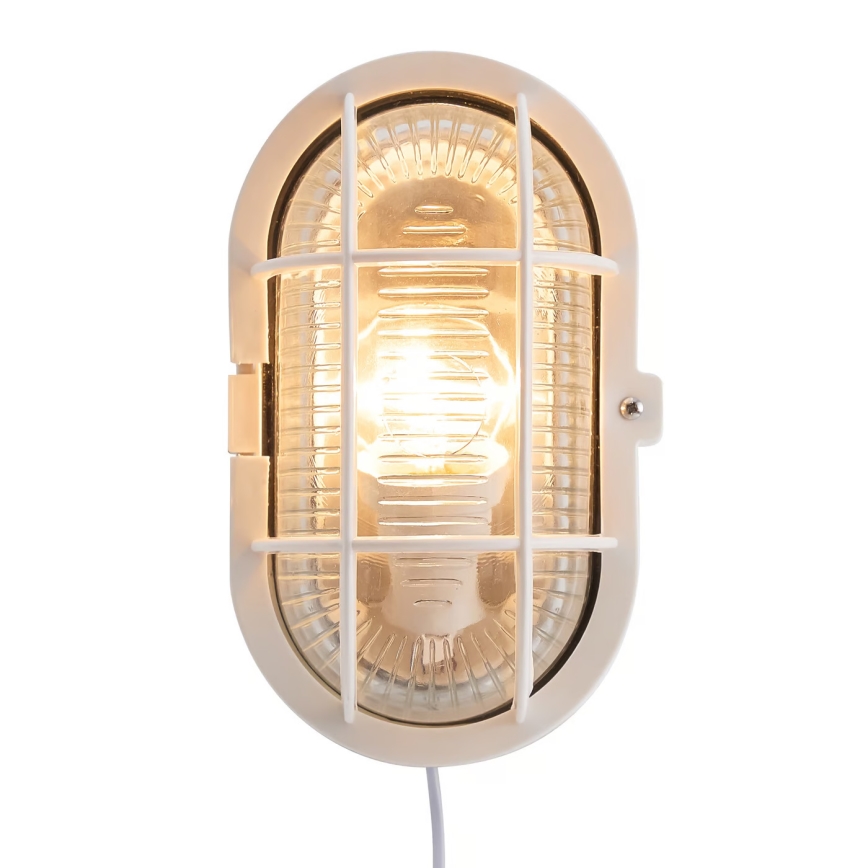 Nordlux - Aplique de exterior SKOTLAMPE 1xE27/60W/230V IP44 blanco