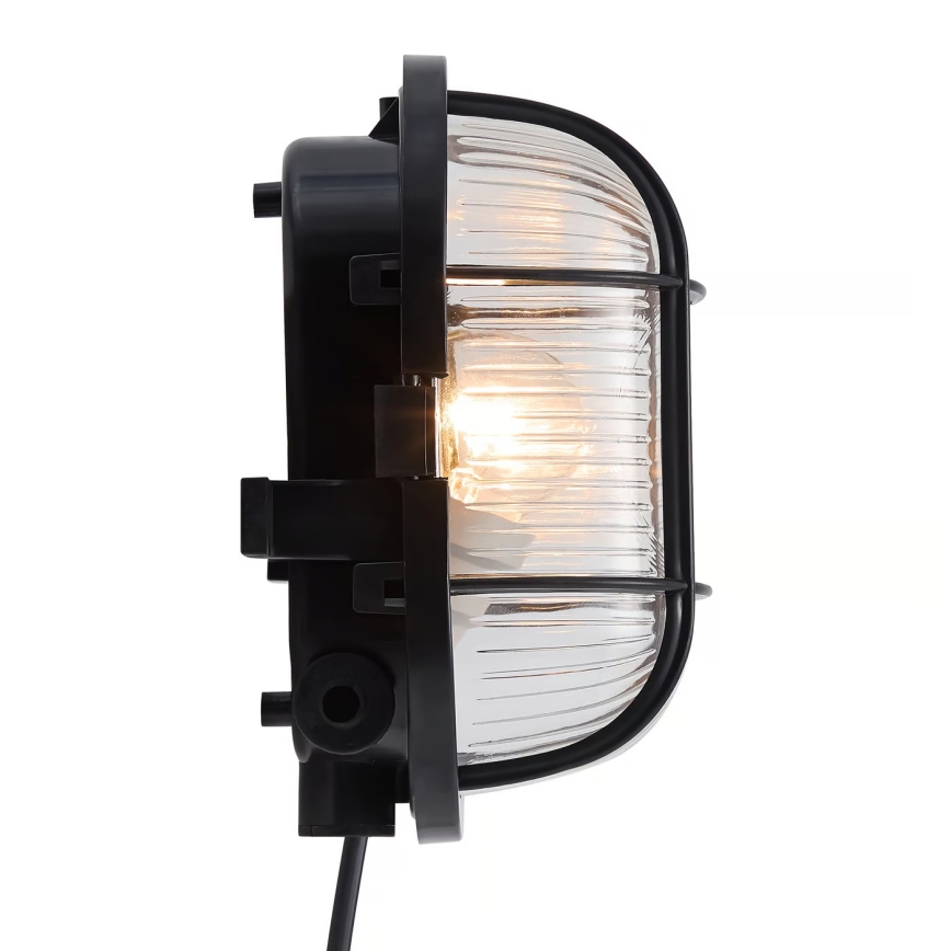Nordlux - Aplique de exterior SKOTLAMPE 1xE27/60W/230V IP44 negro