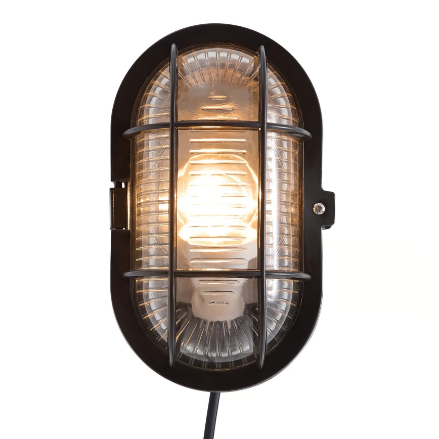 Nordlux - Aplique de exterior SKOTLAMPE 1xE27/60W/230V IP44 negro