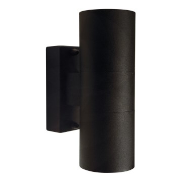 Nordlux - Aplique de exterior TIN 2xGU10/35W/230V IP54 negro