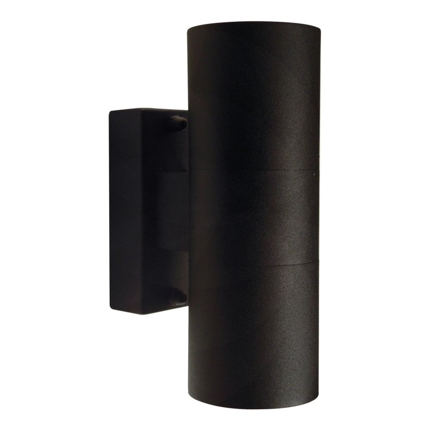 Nordlux - Aplique de exterior TIN 2xGU10/35W/230V IP54 negro