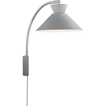 Nordlux - Aplique DIAL 1xE27/40W/230V gris